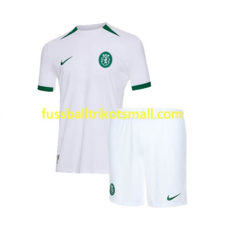 Fußballtrikots Sporting Lissabon Kinder 2024-2025 Kurzarm Auswärts-trikot kaufen